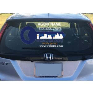 Real Estate Back Window Graphics