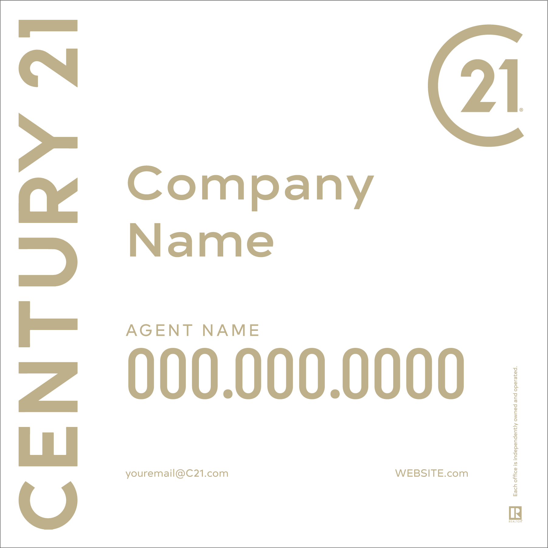 24" x 24" Sign Option D