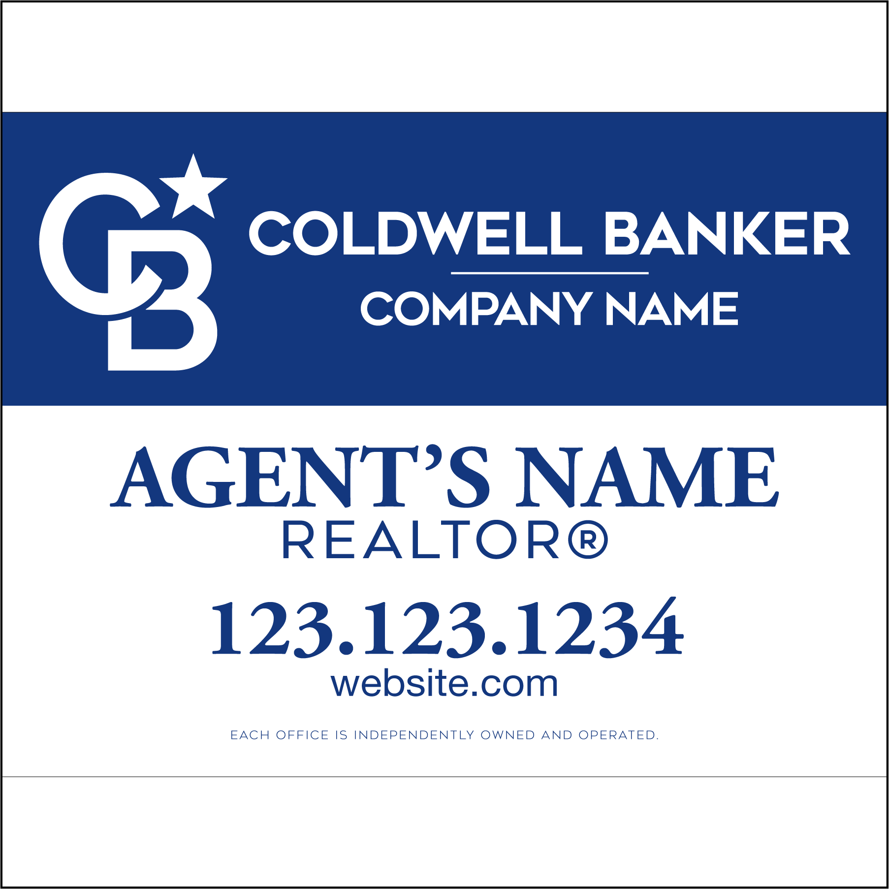18" x 24" Sign Option E